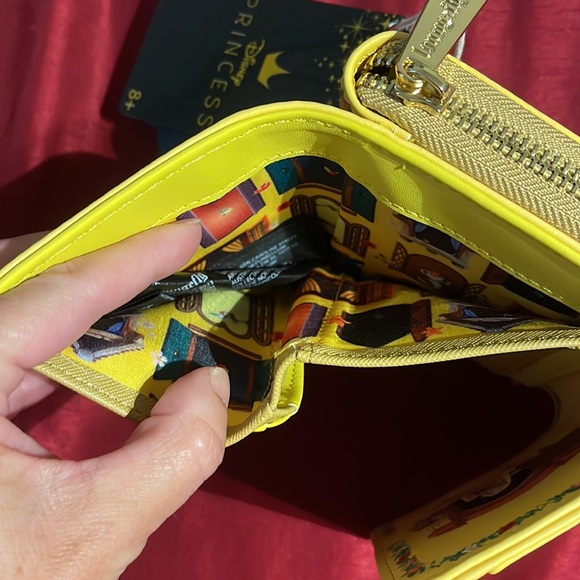 Loungefly Disney Princess Yellow Balcony Wallet - Picture 5 of 6